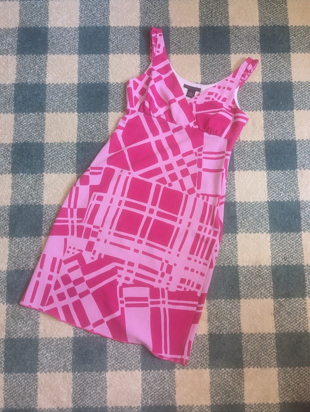The Limited Bold Graphic Print/Patterner Hot Pink Dress Size 2